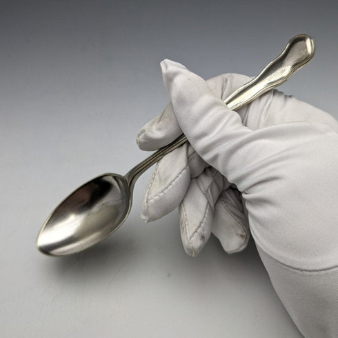 British Antique Silver Plated Crisling Cutlery Set in Case WILLIAM ADAMS